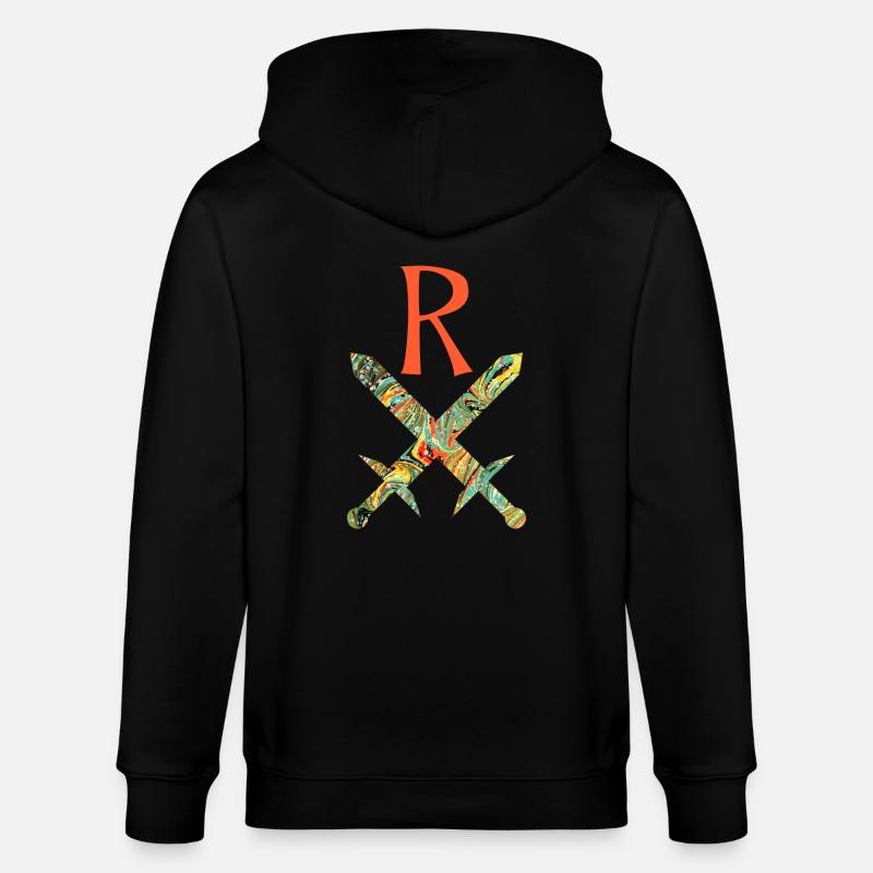 épées croisées e 200 r - Veste à capuche bio CULTIVATOR Stanley/Stella Unisexe - noir