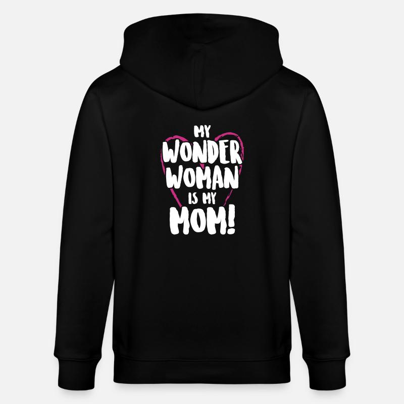 Ma mère est ma mère - Veste à capuche bio CULTIVATOR Stanley/Stella Unisexe - noir