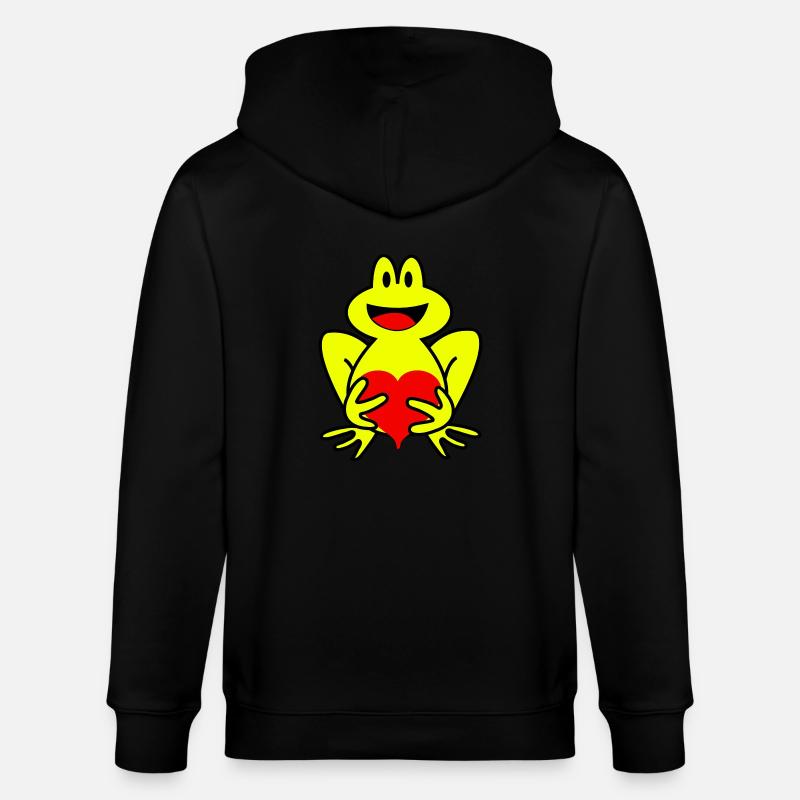 frosch - Stanley/Stella Unisex Bio-Kapuzenjacke CULTIVATOR  - Schwarz