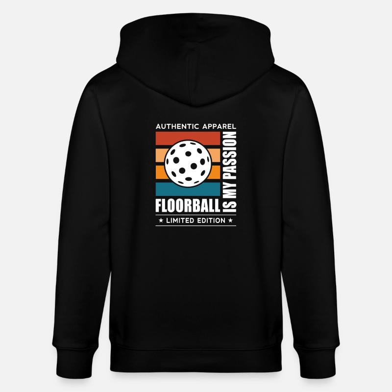 Floorball - Stanley/Stella Unisex Bio-Kapuzenjacke CULTIVATOR  - Schwarz