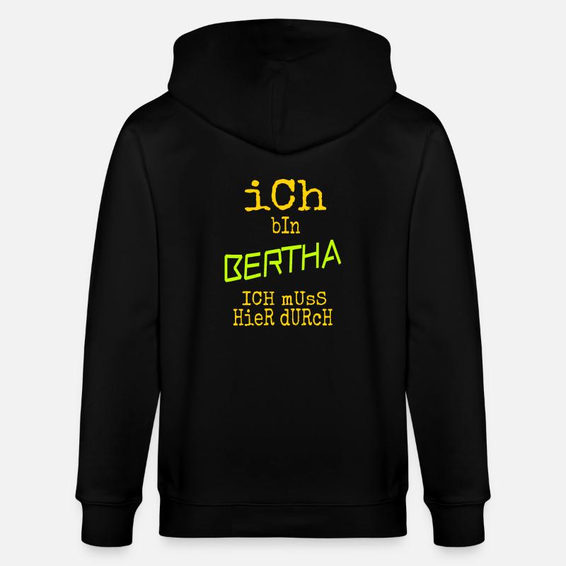 Bertha Bertha - Veste à capuche bio CULTIVATOR Stanley/Stella Unisexe - noir