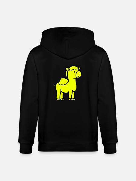 Camel Comic - Stanley/Stella CULTIVATOR  Unisex Organic Hooded Jacket - black