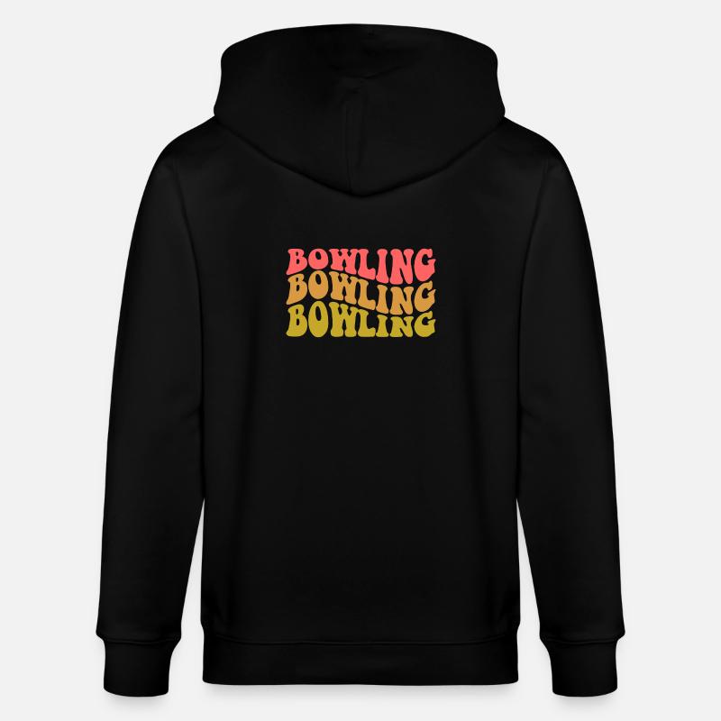 Bowling - Stanley/Stella Unisex Bio-Kapuzenjacke CULTIVATOR  - Schwarz