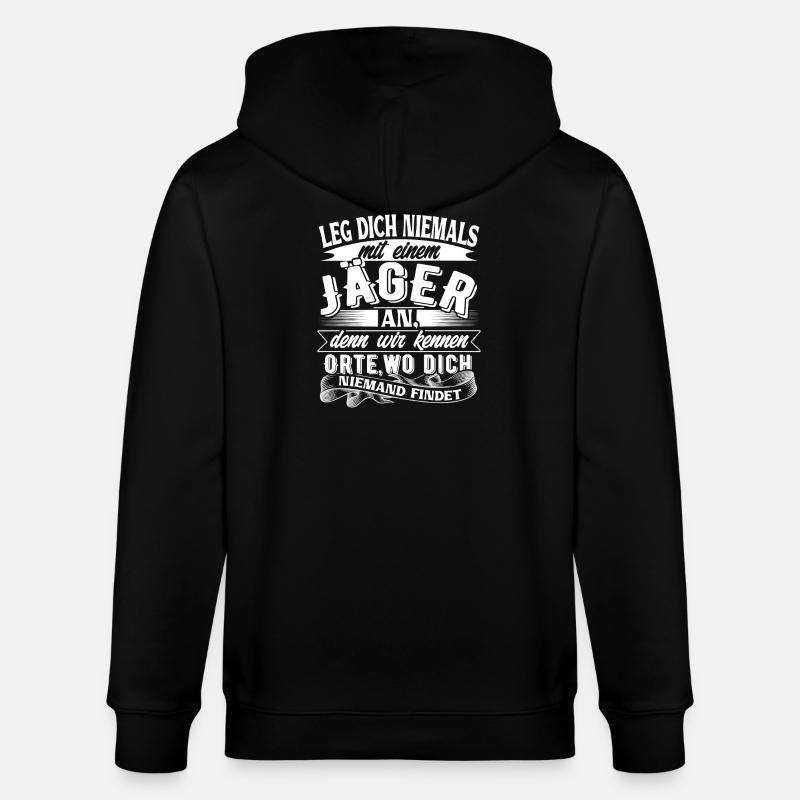 Jäger - Stanley/Stella Unisex Bio-Kapuzenjacke CULTIVATOR  - Schwarz