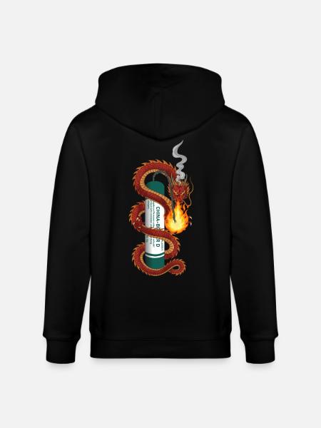 Pyro Dragon - Veste à capuche bio CULTIVATOR Stanley/Stella Unisexe - noir