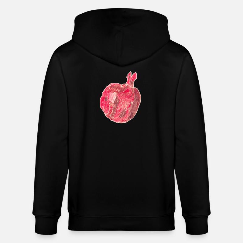Granatapfel - Stanley/Stella Unisex Bio-Kapuzenjacke CULTIVATOR  - Schwarz