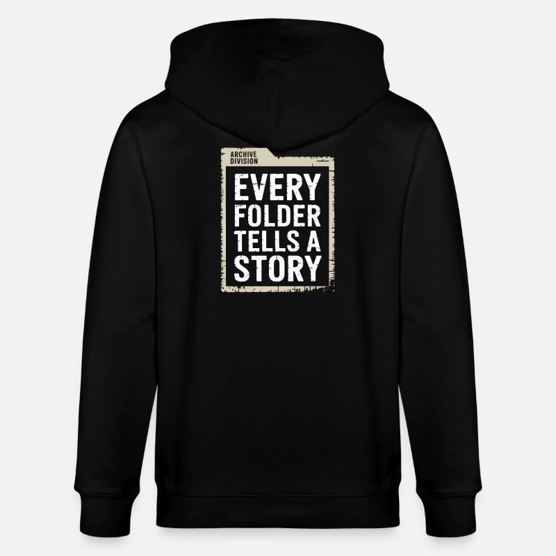 Chaque dossier raconte une histoire - Veste à capuche bio CULTIVATOR Stanley/Stella Unisexe - noir