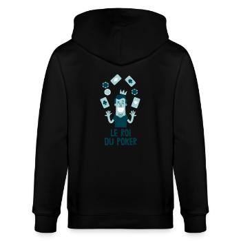le roi du poker - Veste à capuche bio CULTIVATOR Stanley/Stella Unisexe - noir - Dos - Anna (173cm)