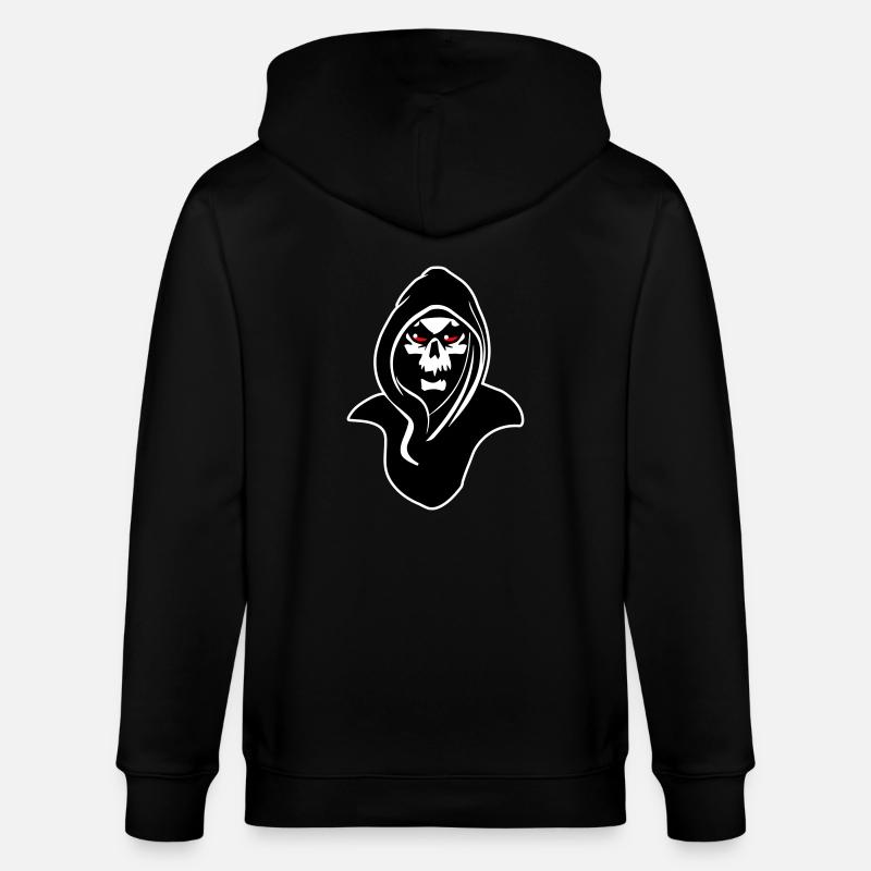 mort capot - Veste à capuche bio CULTIVATOR Stanley/Stella Unisexe - noir
