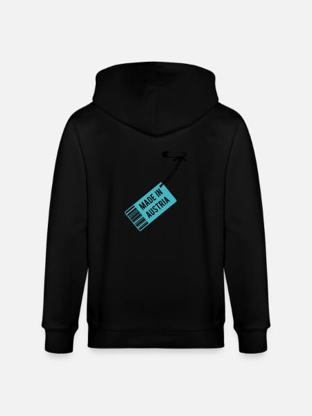 Made in Austria T-Shirt - Stanley/Stella CULTIVATOR  Unisex Organic Hooded Jacket - black