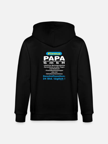 Firma Papa Gmbh RAHMENLOS® - Stanley/Stella Unisex Bio-Kapuzenjacke CULTIVATOR  - Schwarz