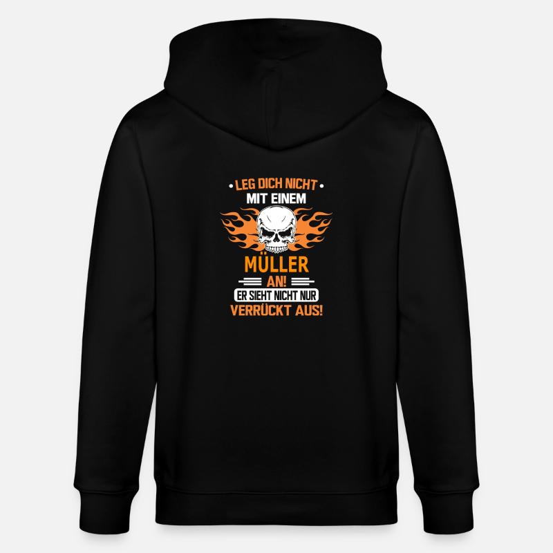 MÜLLER - Stanley/Stella Unisex Bio-Kapuzenjacke CULTIVATOR  - Schwarz