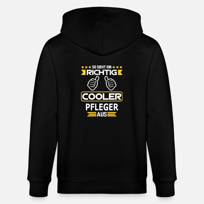 PFLEGER - Stanley/Stella Unisex Bio-Kapuzenjacke CULTIVATOR  - Schwarz