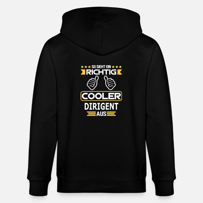 DIRIGENT - Stanley/Stella Unisex Bio-Kapuzenjacke CULTIVATOR  - Schwarz