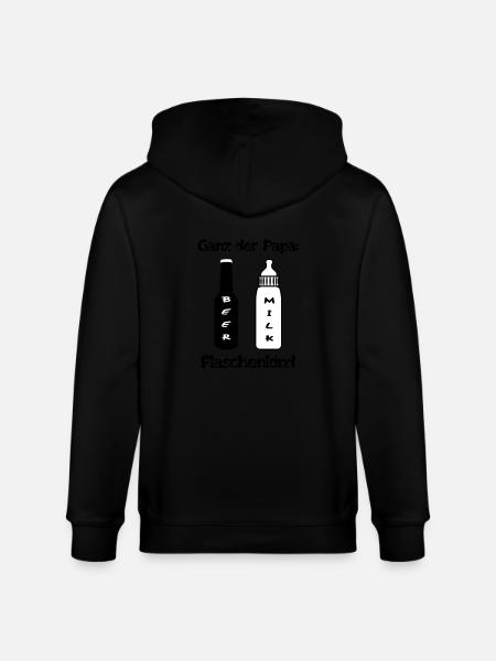 Papa complet - Flaschenkind - Veste à capuche bio CULTIVATOR Stanley/Stella Unisexe - noir