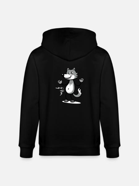 hungryWolf - Stanley/Stella Unisex Bio-Kapuzenjacke CULTIVATOR - Schwarz