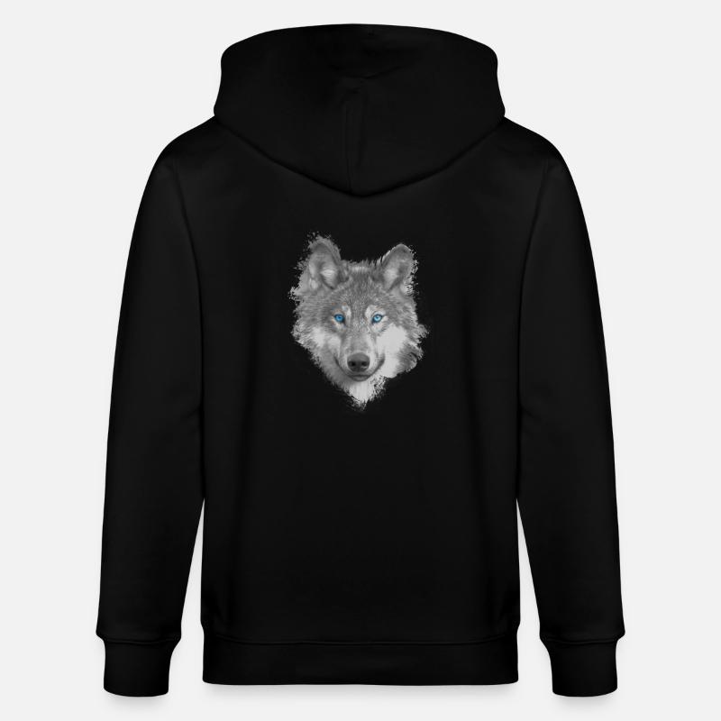 Wolf - Veste à capuche bio CULTIVATOR Stanley/Stella Unisexe - noir