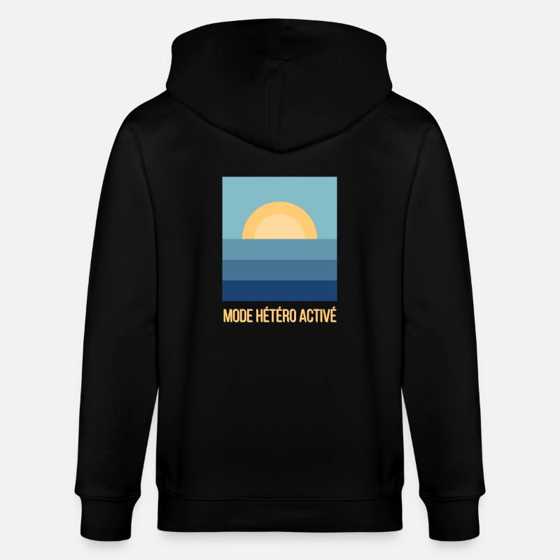 Mode Hétéro Activé Sunset - Veste à capuche bio CULTIVATOR Stanley/Stella Unisexe - noir