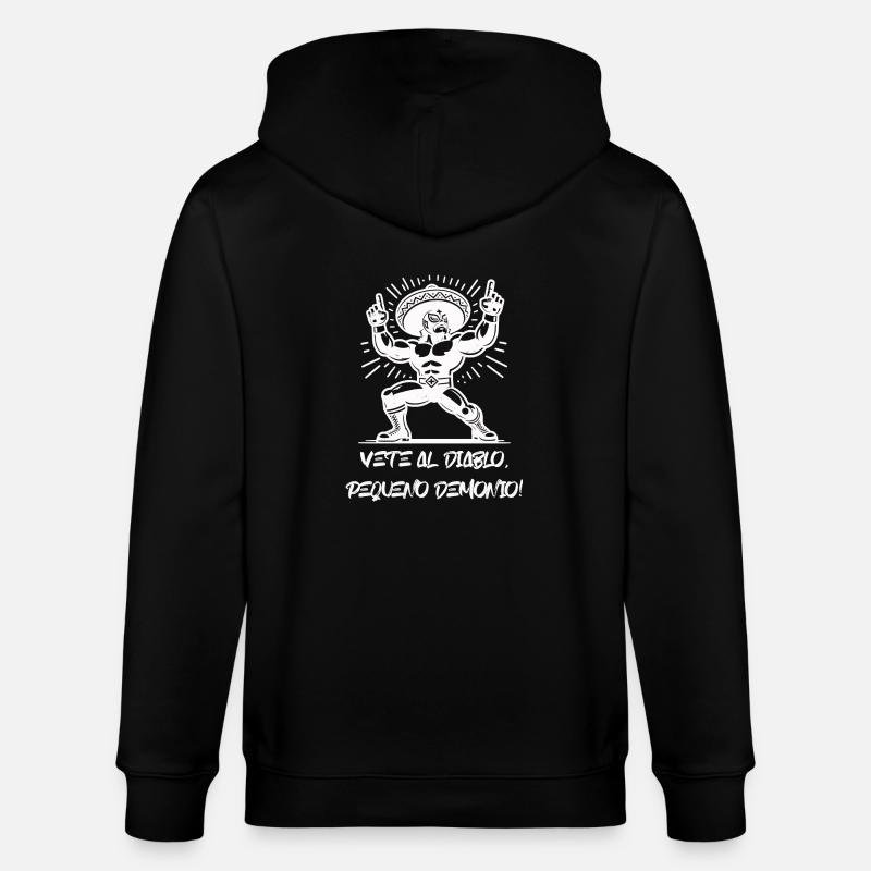 white Mexican - Stanley/Stella Unisex Bio-Kapuzenjacke CULTIVATOR  - Schwarz