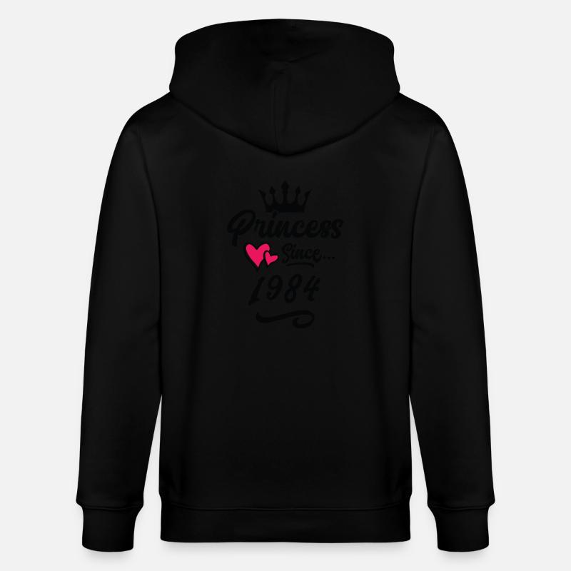 1984 Anniversaire de la princesse - Veste à capuche bio CULTIVATOR Stanley/Stella Unisexe - noir