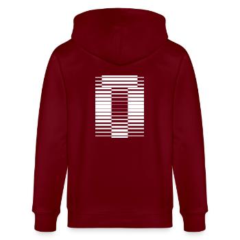 INITIAL T - Stanley/Stella CULTIVATOR  Unisex Organic Hooded Jacket - burgundy - Back - Anna (173cm)