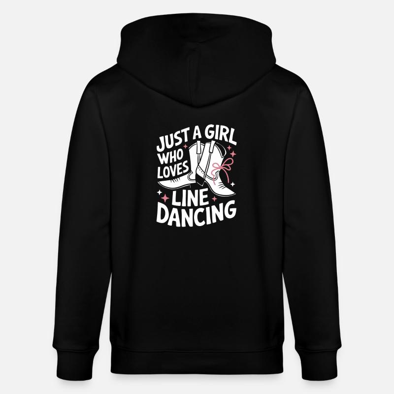 Line Dancing Dancing Dancers - Stanley/Stella CULTIVATOR Unisex Organic Hooded Jacket - black