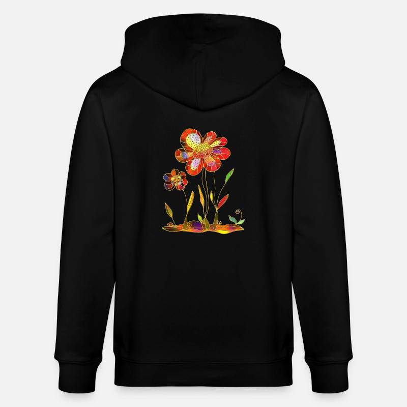 Fleur - Veste à capuche bio CULTIVATOR Stanley/Stella Unisexe - noir
