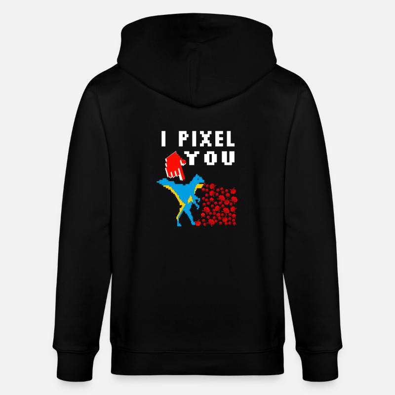 pixel - Veste à capuche bio CULTIVATOR Stanley/Stella Unisexe - noir