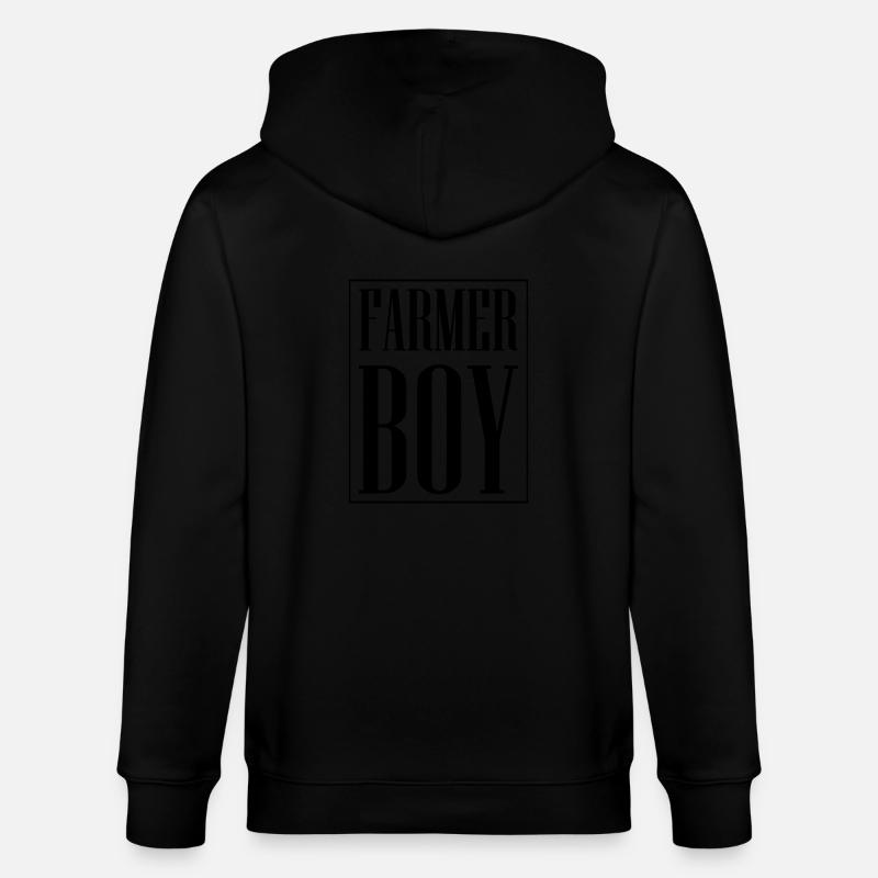 Garçon fermier - Veste à capuche bio CULTIVATOR Stanley/Stella Unisexe - noir