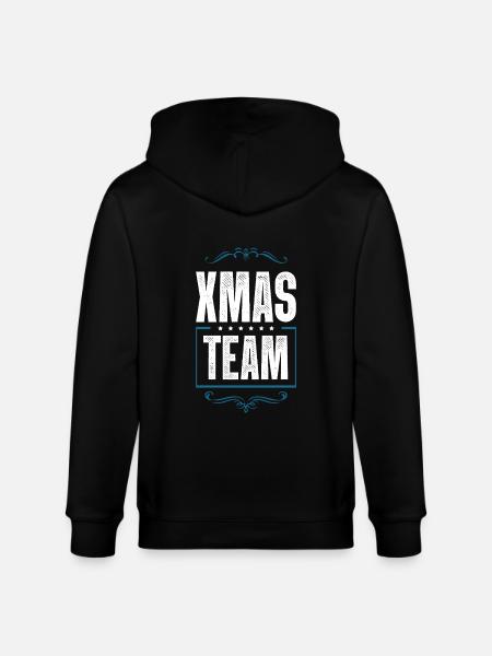 Xmas Team - Stanley/Stella CULTIVATOR Unisex Organic Hooded Jacket - black