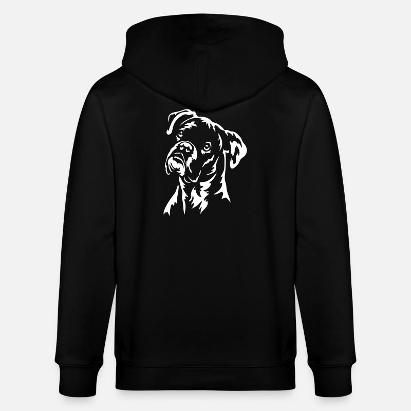 Boxer Head « Black Edition » - Veste à capuche bio CULTIVATOR Stanley/Stella Unisexe - noir