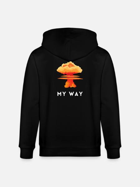 My Way Explosive Sturkopf-Denkmuster-Aussage - Stanley/Stella Unisex Bio-Kapuzenjacke CULTIVATOR  - Schwarz