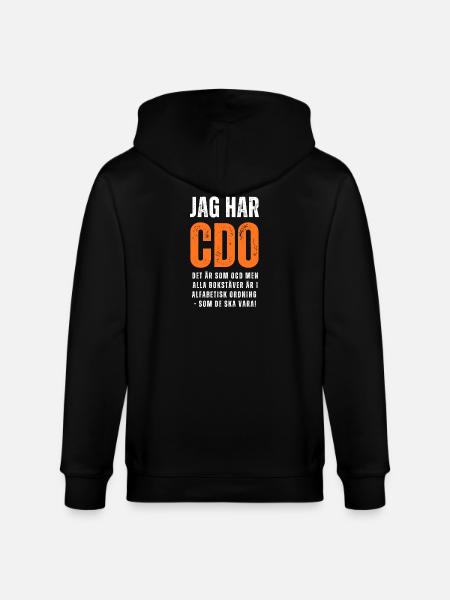 Jag har CDO - Ekologisk luvjacka CULTIVATOR unisex från Stanley/Stella - svart