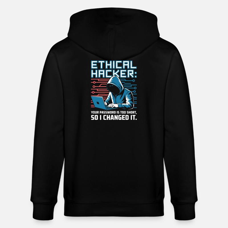 Ethischer Hacker - Stanley/Stella Unisex Bio-Kapuzenjacke CULTIVATOR  - Schwarz