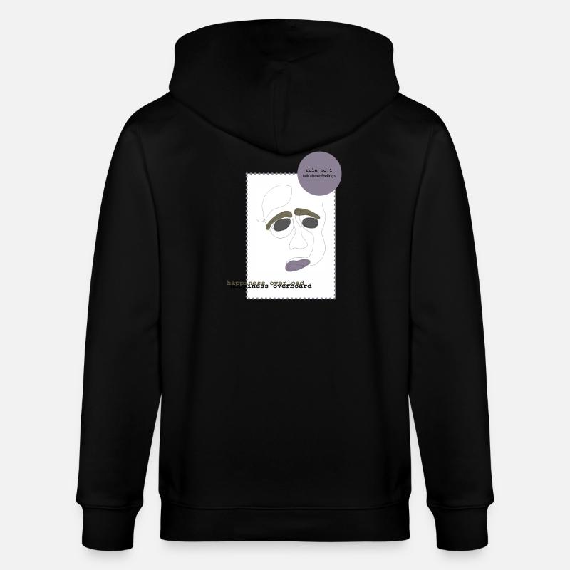 Parler de ses sentiments 1 - Veste à capuche bio CULTIVATOR Stanley/Stella Unisexe - noir