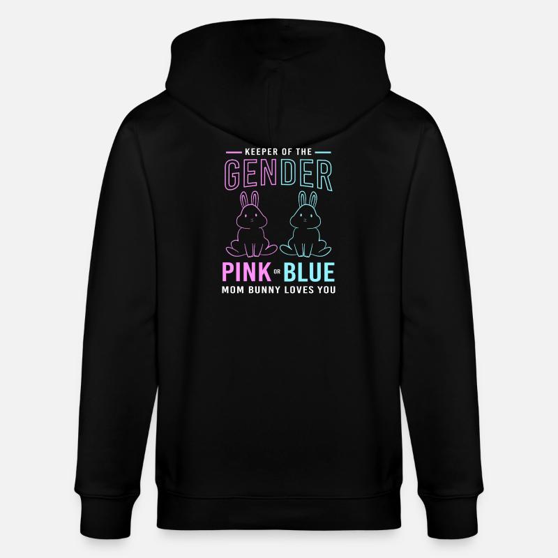 Werdende Mutter Ostern Gender Reveal - Stanley/Stella Unisex Bio-Kapuzenjacke CULTIVATOR - Schwarz