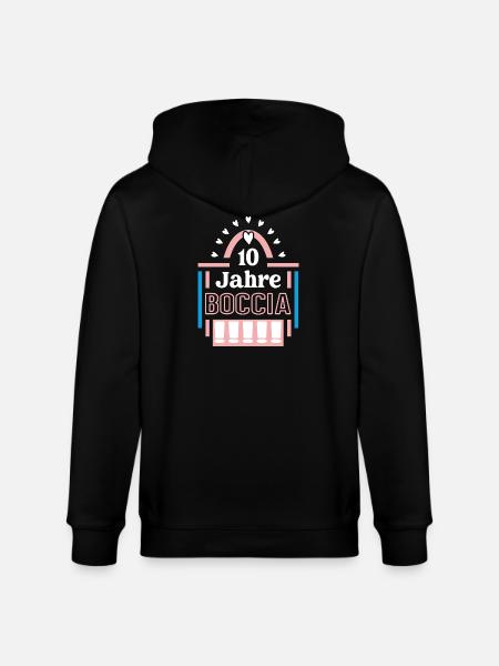 Boccia Anniversary 10 Years Coach Player - Stanley/Stella CULTIVATOR  Unisex Organic Hooded Jacket - black