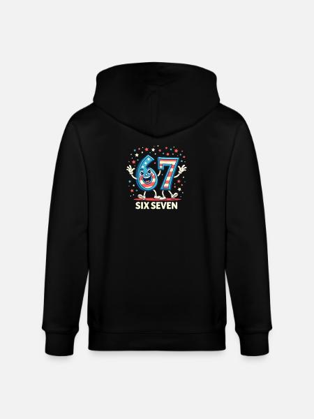 US Flag 67 Memes Six Seven - Veste à capuche bio CULTIVATOR Stanley/Stella Unisexe - noir