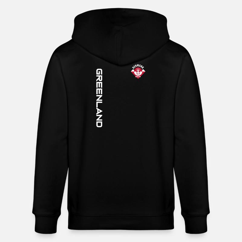 GRÖNLAND DÄNEMARK | SEIT 1814 - Stanley/Stella Unisex Bio-Kapuzenjacke CULTIVATOR  - Schwarz