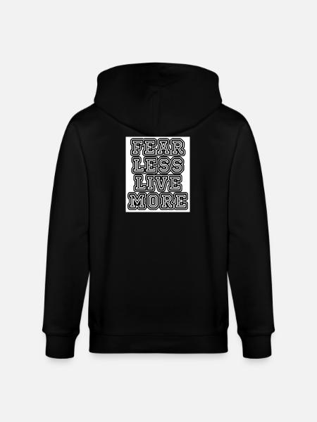 fearlesslivemore - Stanley/Stella Unisex Bio-Kapuzenjacke CULTIVATOR  - Schwarz