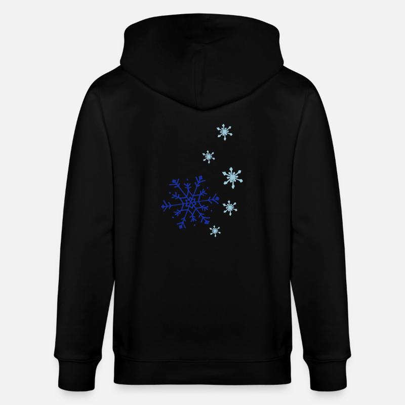 break de flocons de neige01 - Veste à capuche bio CULTIVATOR Stanley/Stella Unisexe - noir