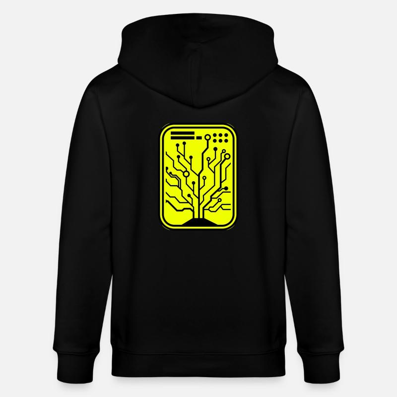 Micro-puce - Veste à capuche bio CULTIVATOR Stanley/Stella Unisexe - noir