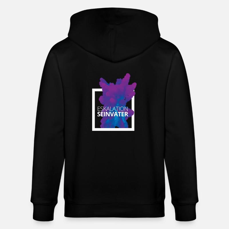 Eskalation sein Vater Design - Stanley/Stella Unisex Bio-Kapuzenjacke CULTIVATOR  - Schwarz