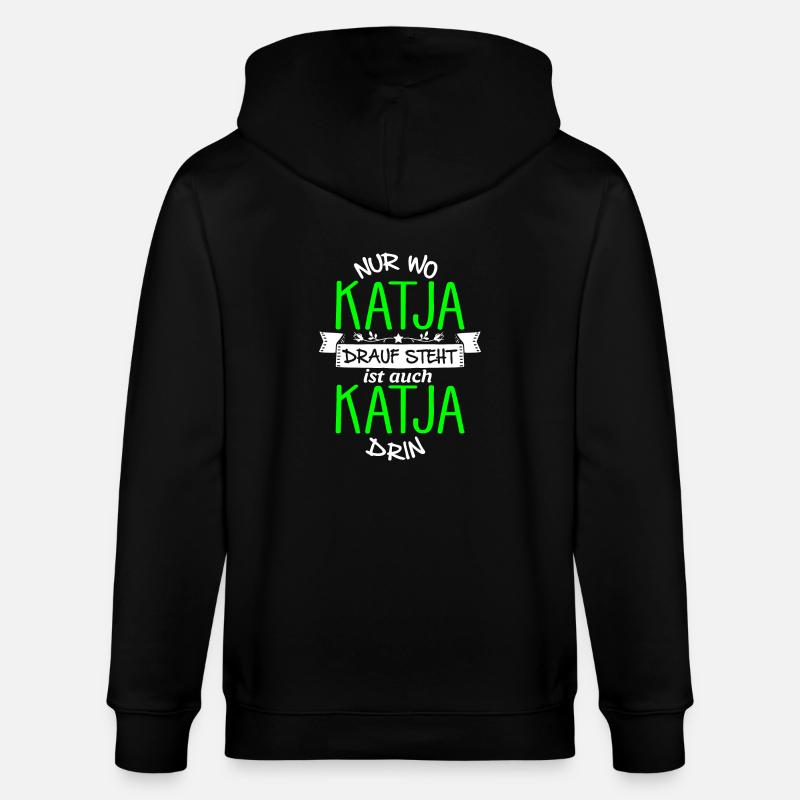 KATJA die Echte - Stanley/Stella Unisex Bio-Kapuzenjacke CULTIVATOR  - Schwarz