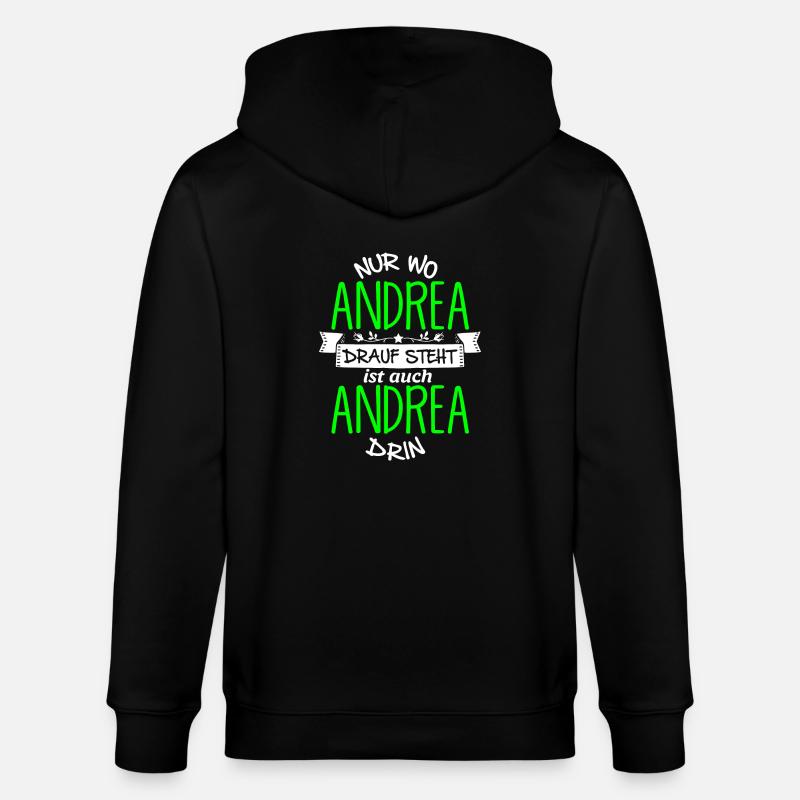 ANDREA die Echte - Stanley/Stella Unisex Bio-Kapuzenjacke CULTIVATOR  - Schwarz