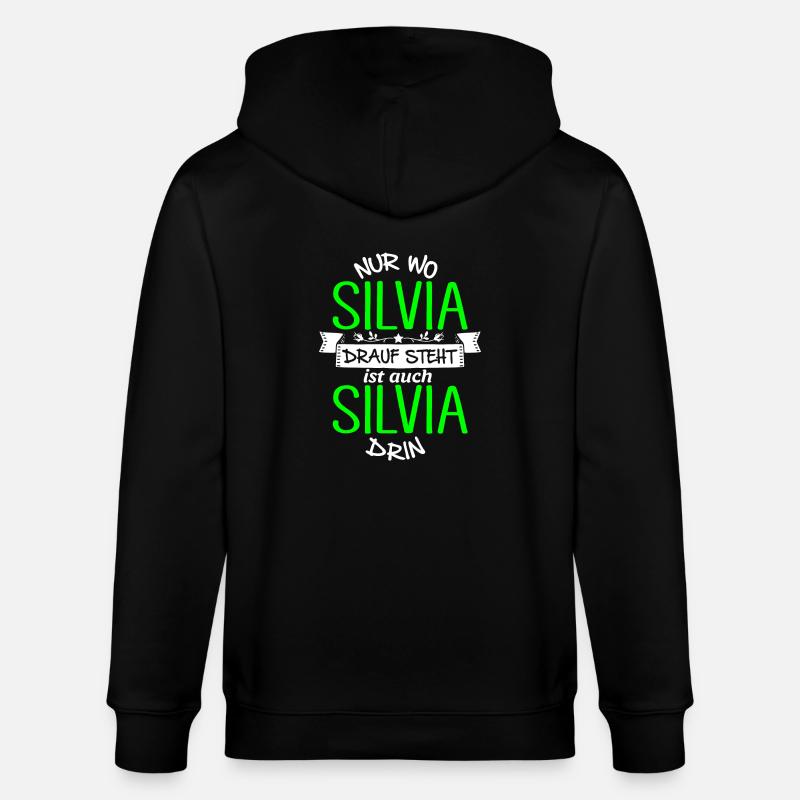 SILVIA die Echte - Stanley/Stella Unisex Bio-Kapuzenjacke CULTIVATOR - Schwarz