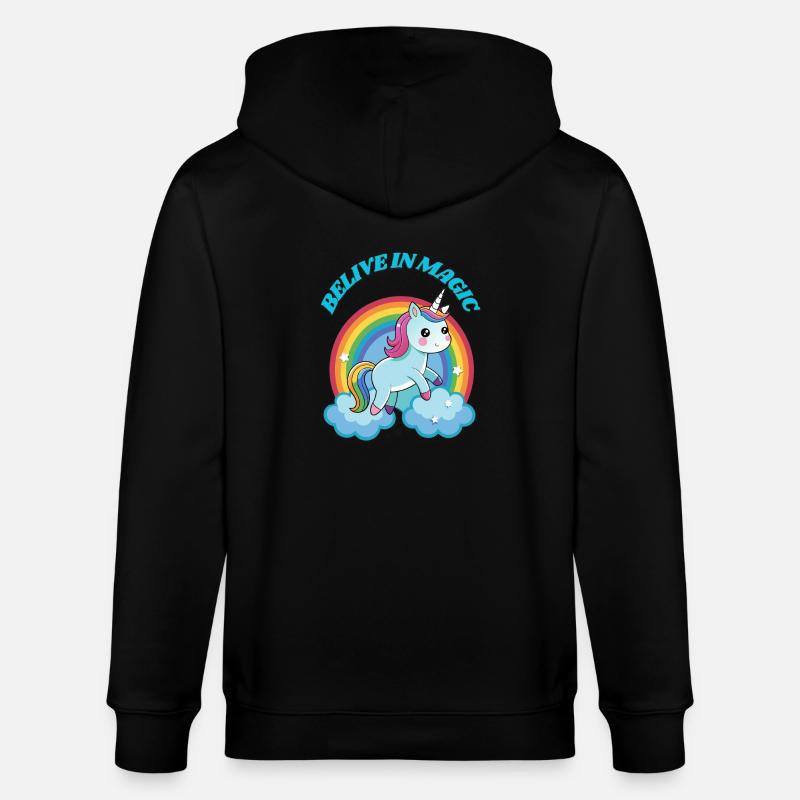 Belive in Magic - Stanley/Stella Unisex Bio-Kapuzenjacke CULTIVATOR  - Schwarz