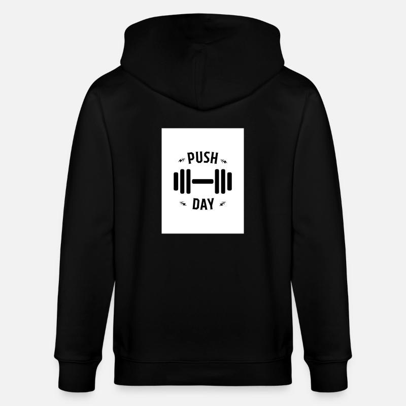 Push Day - Stanley/Stella Unisex Bio-Kapuzenjacke CULTIVATOR  - Schwarz
