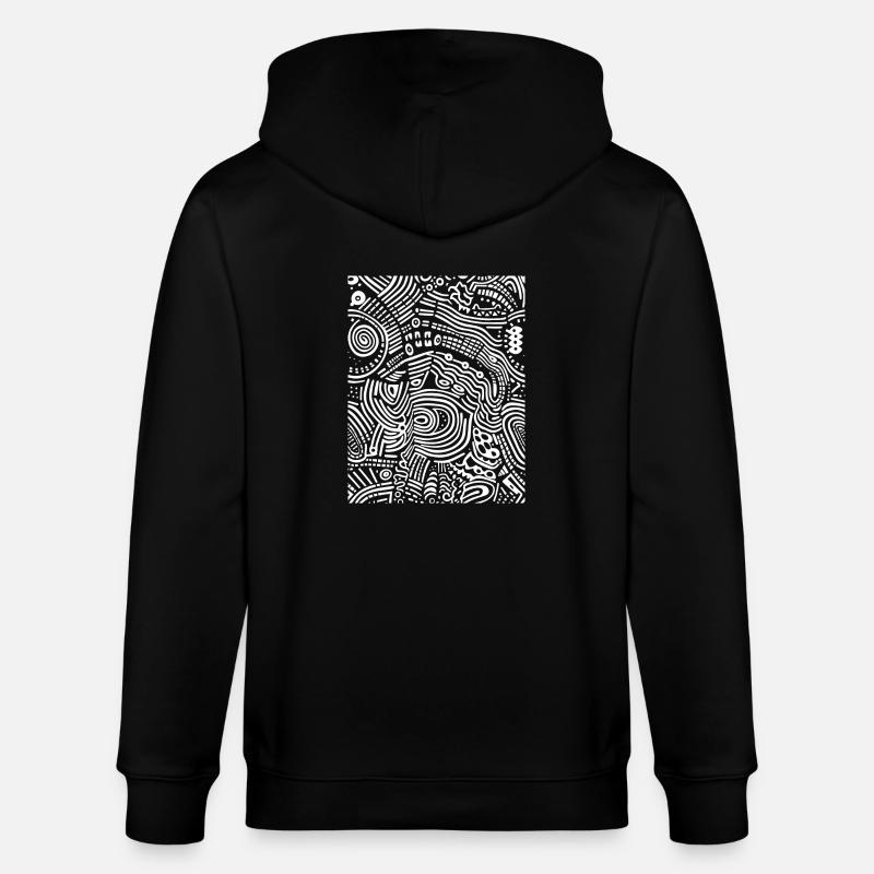 Graphique - Veste à capuche bio CULTIVATOR Stanley/Stella Unisexe - noir