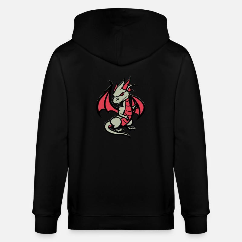 Bande dessinée Dragon - Veste à capuche bio CULTIVATOR Stanley/Stella Unisexe - noir